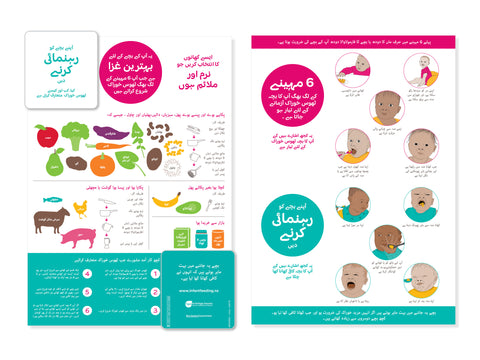 Infant Feeding Guide Z Card - Urdu
