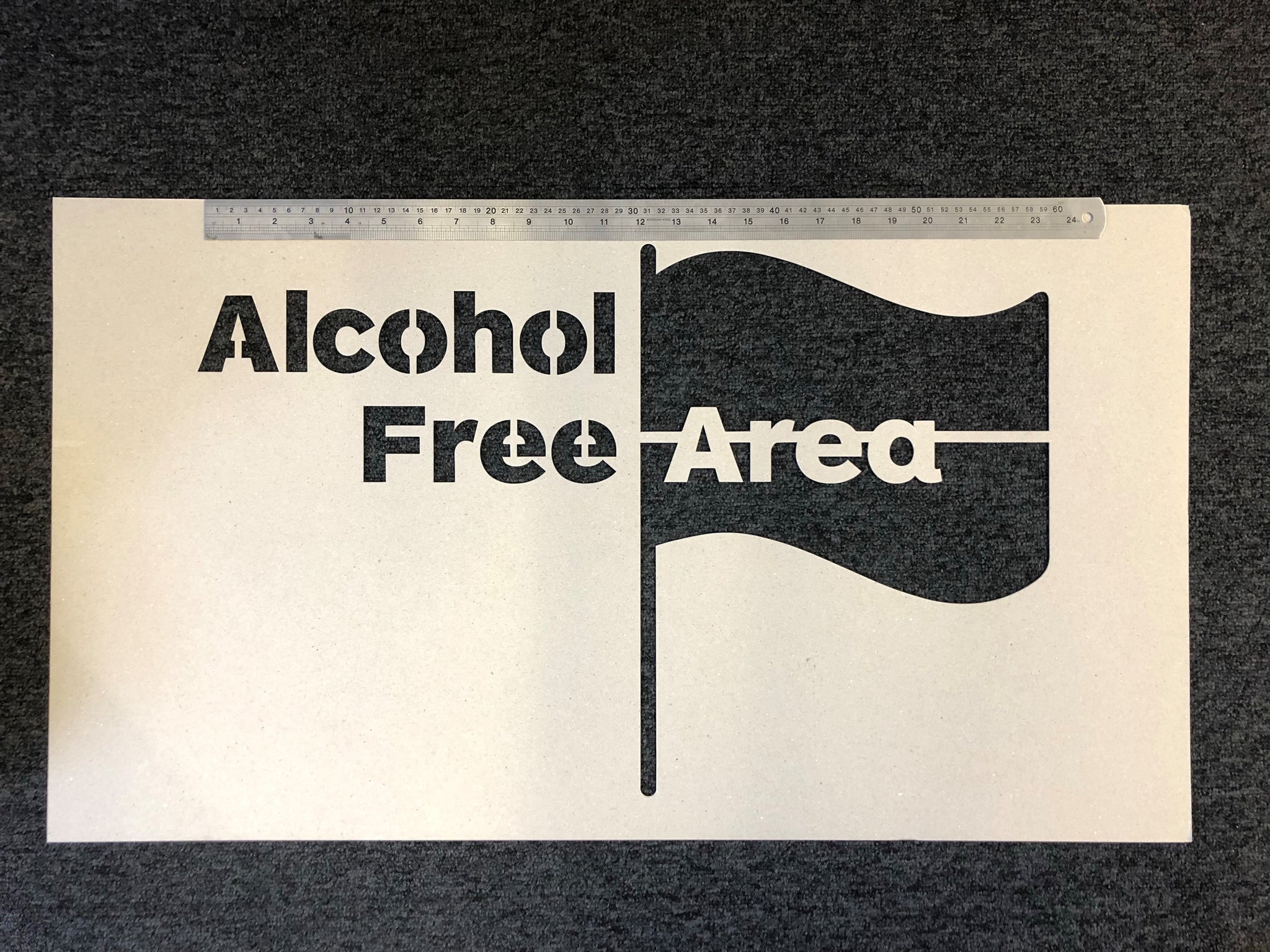 Alcohol Free Area Stencil - Large