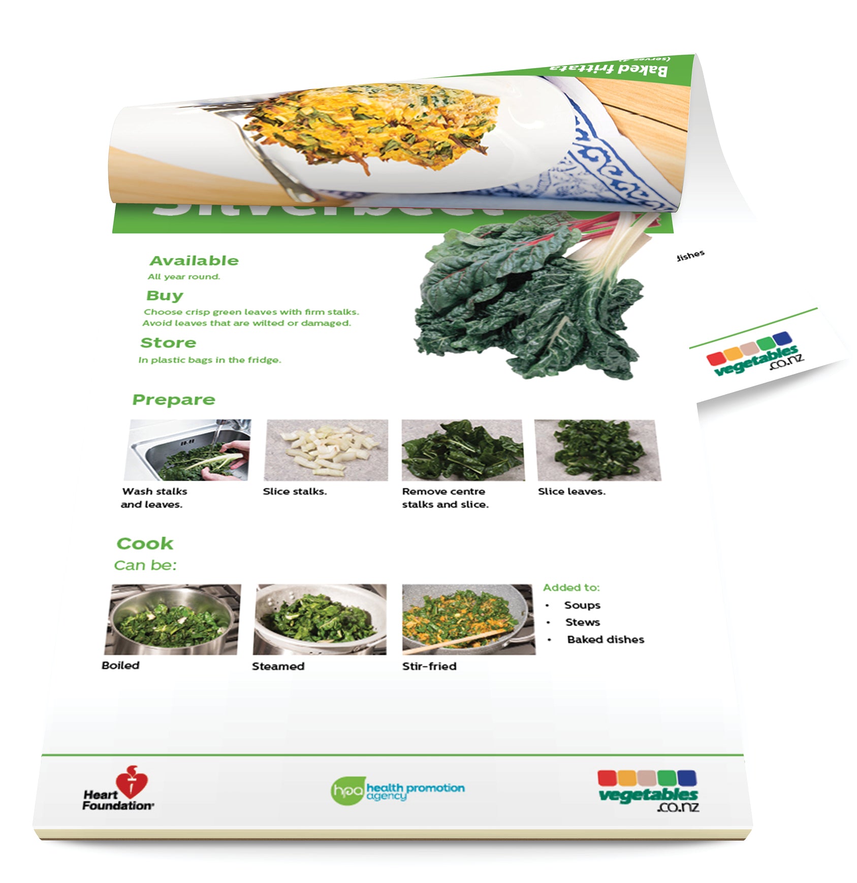 Easy meals with vegetables: Silverbeet - Digital only